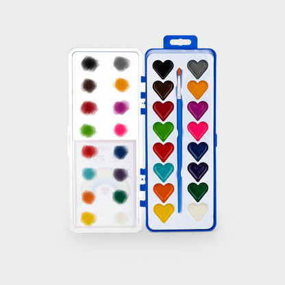 Set Educational Toy Watercolor Paints Compact Portable Paint Box