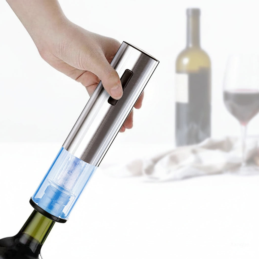 Set apribottiglie vino elettrico versatore chiusura sottovuoto