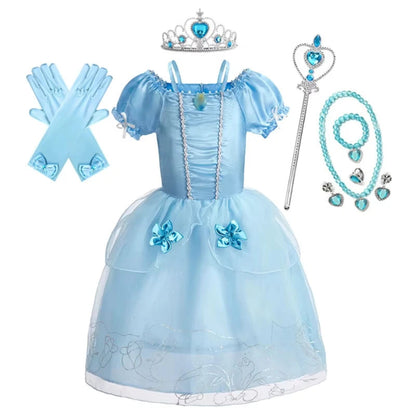 Halloween Kostüme Prinzessinnenkleid Mädchen Puffärmel Party