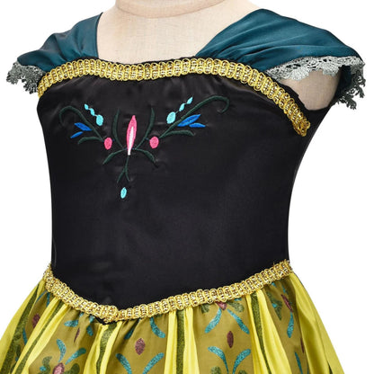 Déguisement de princesse Halloween avec robe à manches bouffantes et ensemble d'accessoires