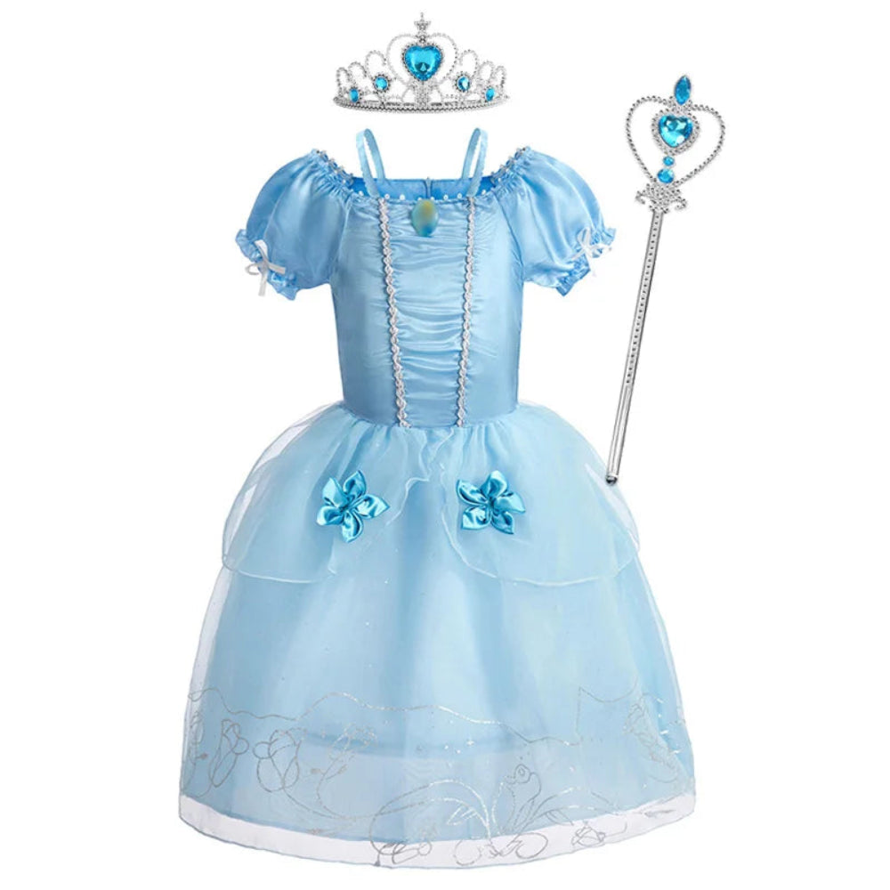 Halloween Kostüme Prinzessinnenkleid Mädchen Puffärmel Party