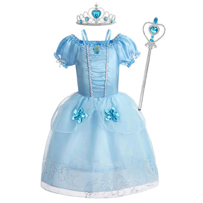 Halloween Kostüme Prinzessinnenkleid Mädchen Puffärmel Party