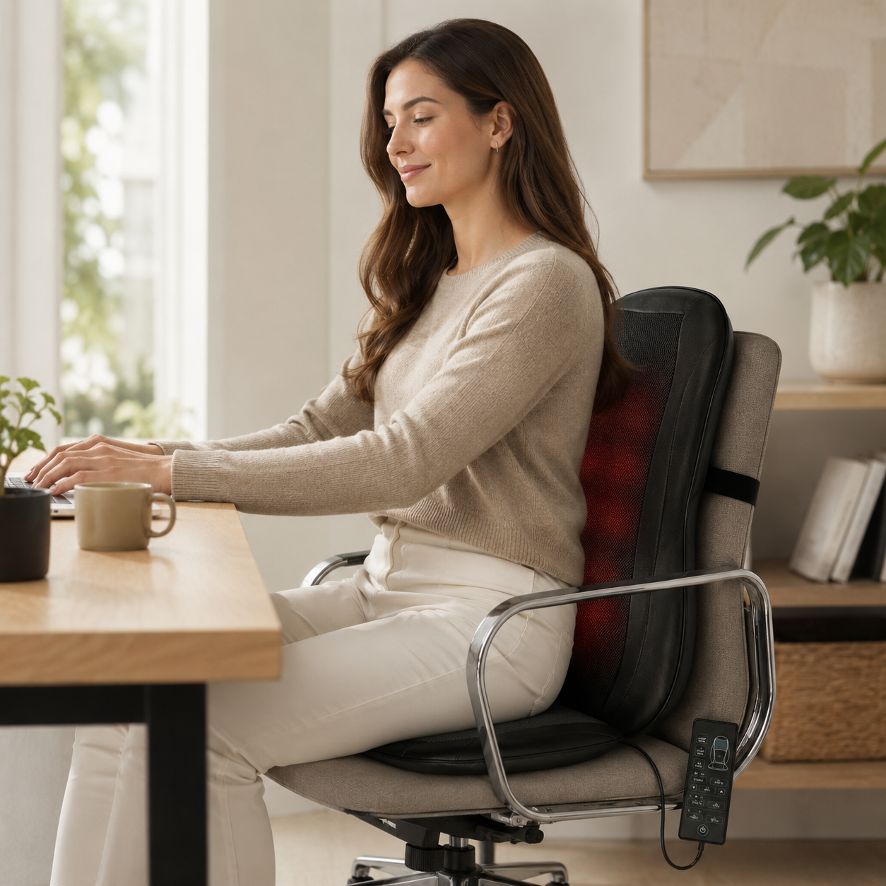 Shiatsu Massage Sitzkissen Mit Wärme Bürostuhl