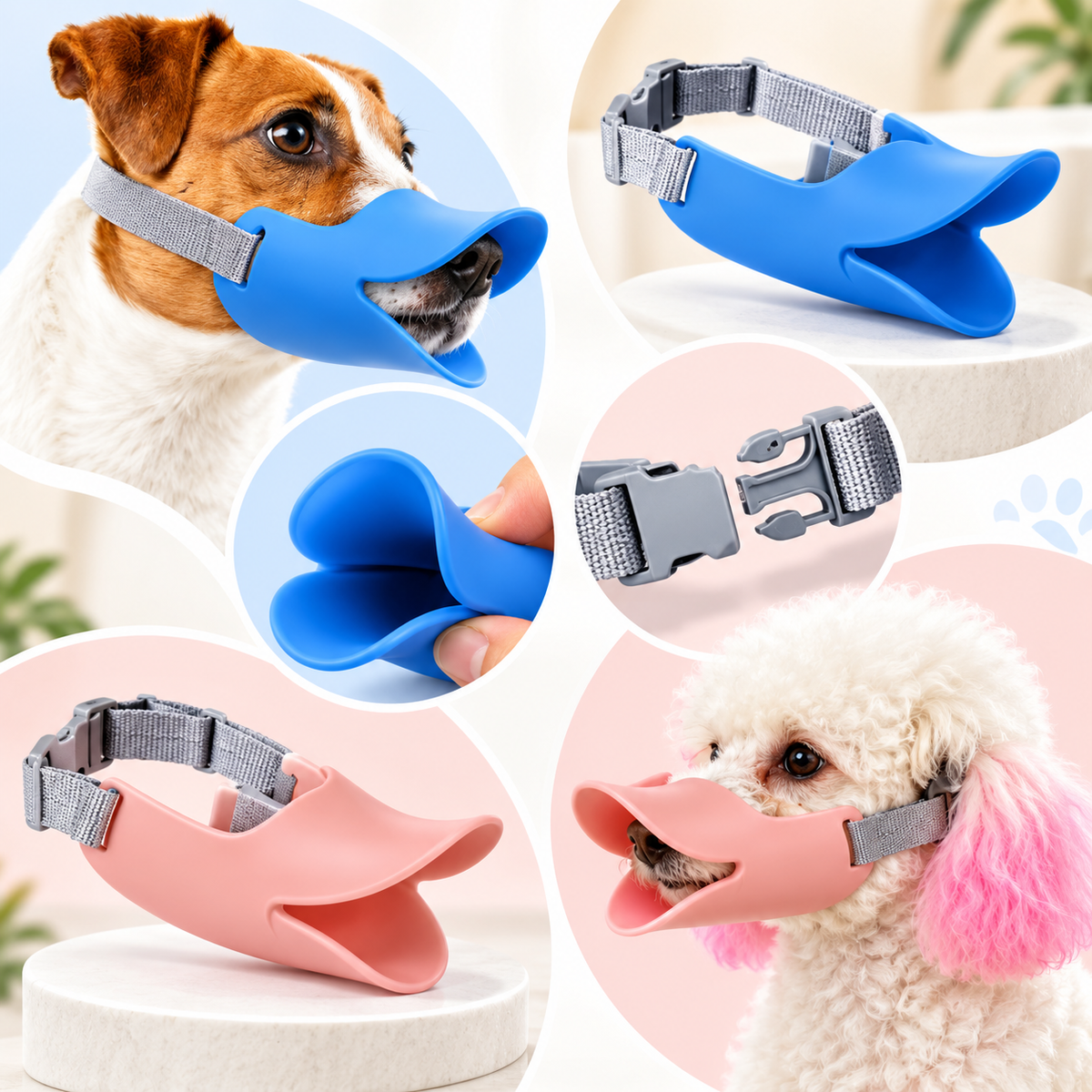 Silikon Hundemaulkorb Komfortabler Hundemaulkorb Verstellbar