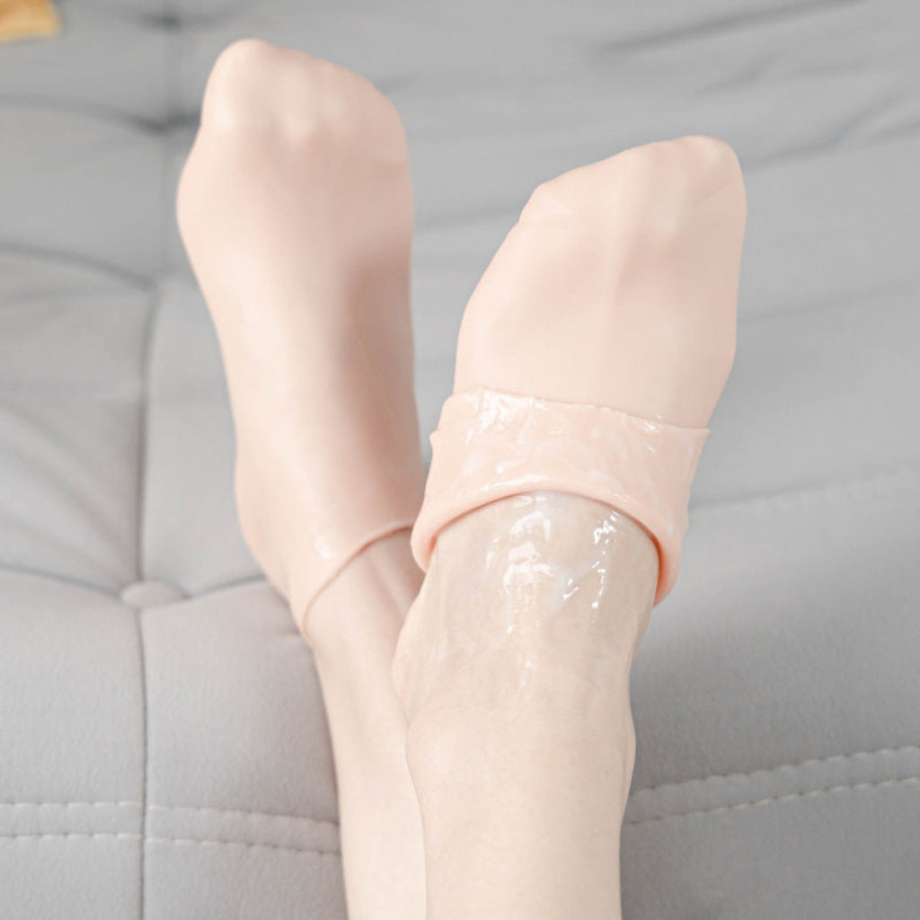 Calcetines de Silicona Hidratación Cuidado de Pies Pedicura para Mujer
