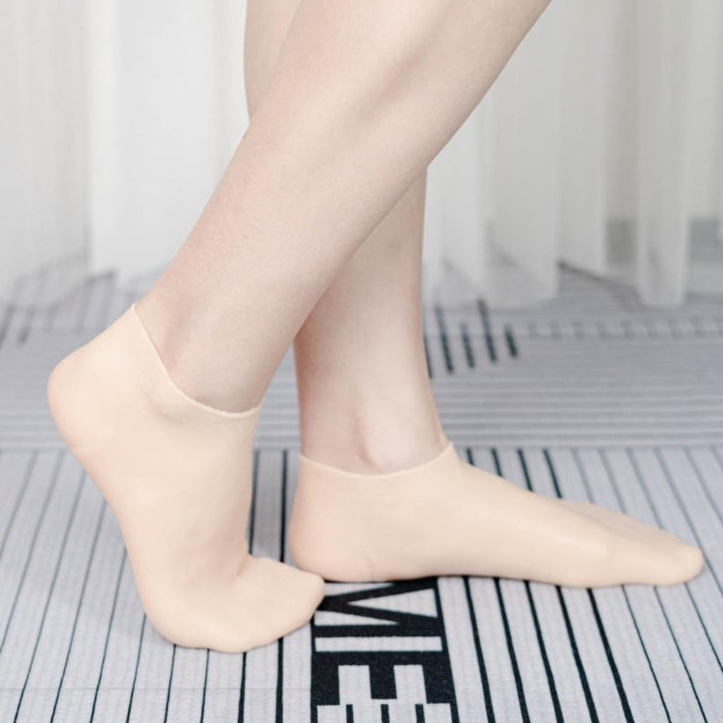 Calcetines de Silicona Hidratación Cuidado de Pies Pedicura para Mujer