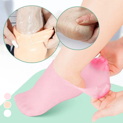 Calcetines de Silicona Hidratación Cuidado de Pies Pedicura para Mujer