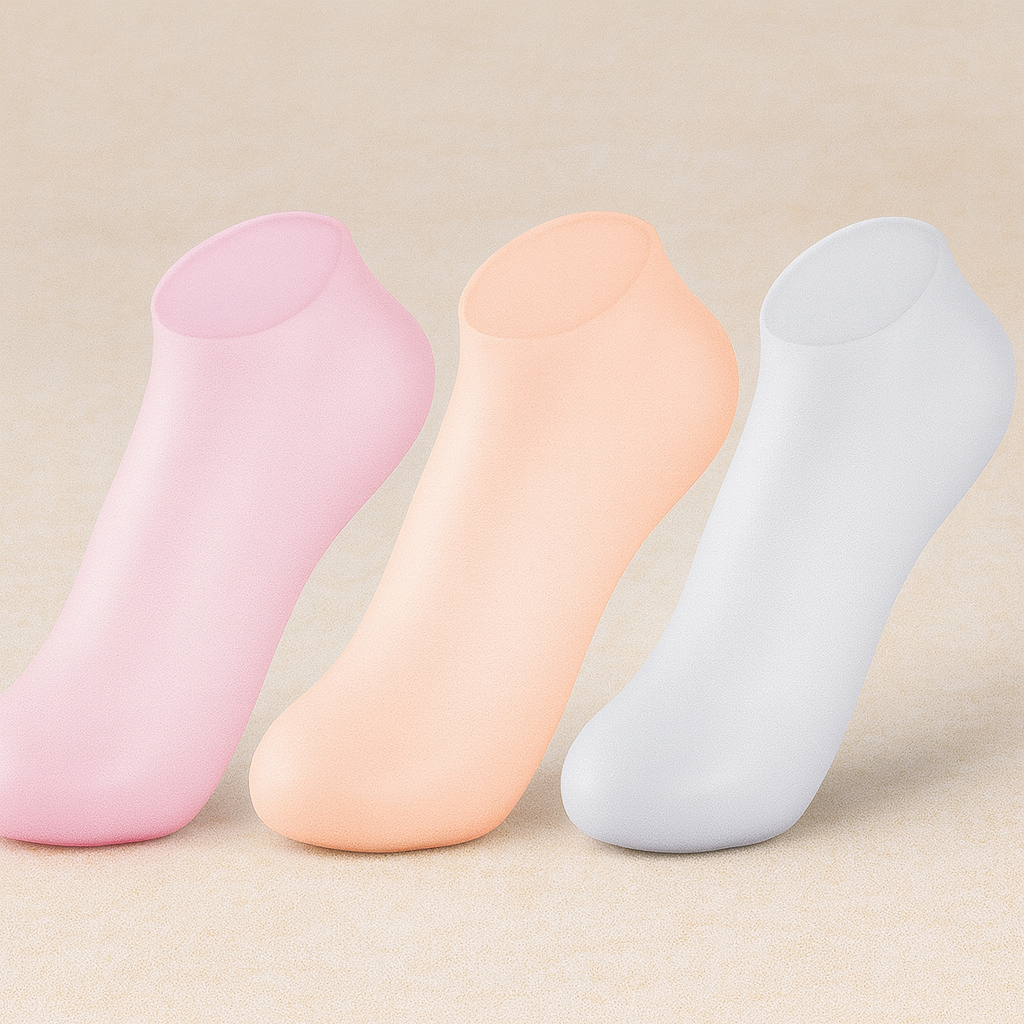Calcetines de Silicona Hidratación Cuidado de Pies Pedicura para Mujer