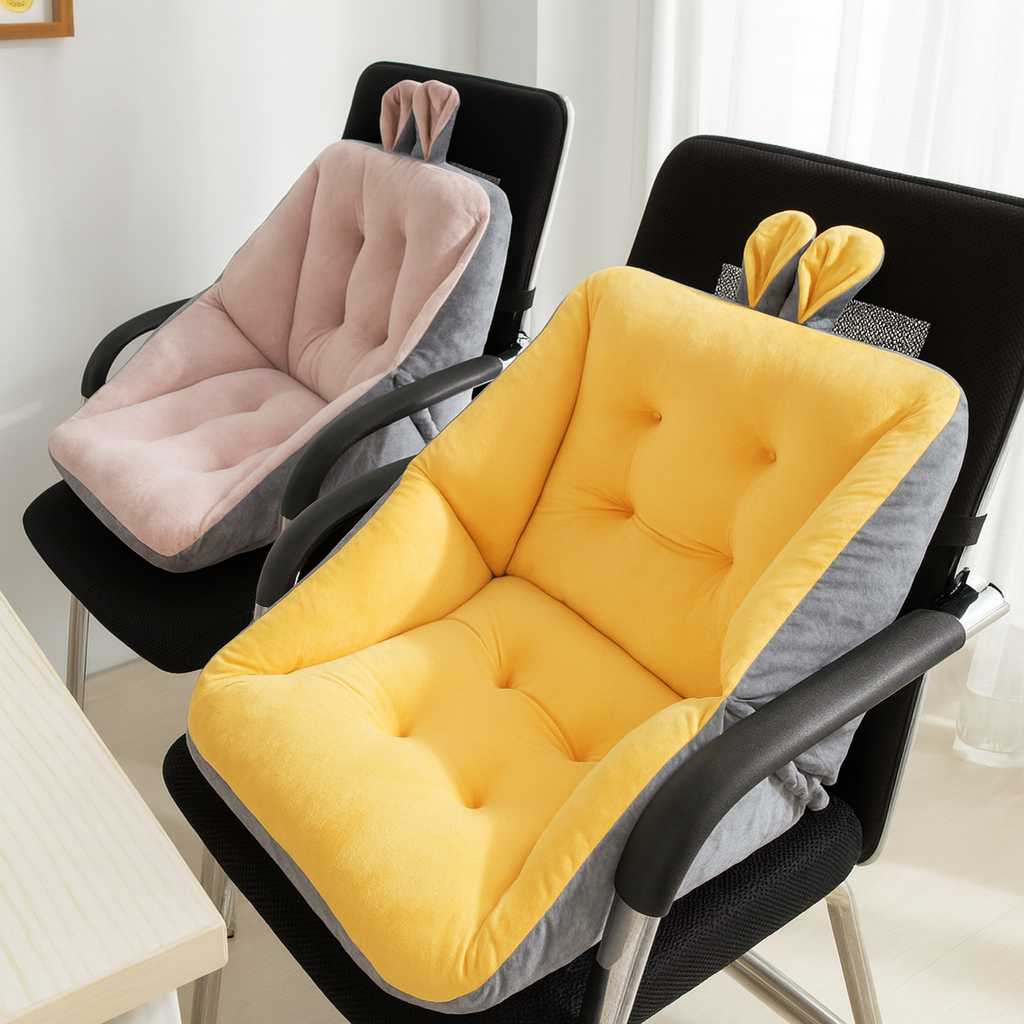 Seat Cushion Ergonomic Orthopedic Support Soft Back Pad