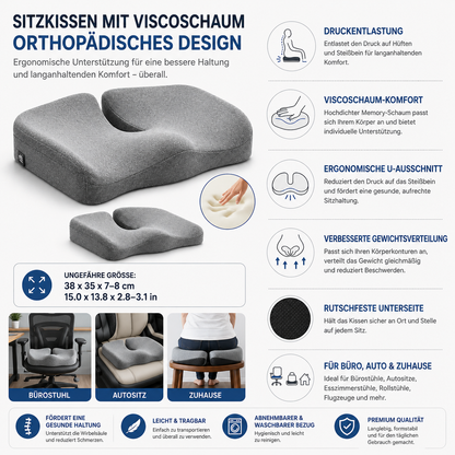 Sitzkissen Mit Viscoschaum Orthopädisches Rückenschmerzen