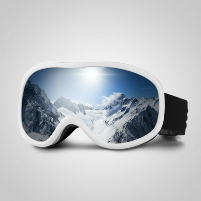 Ski Goggles Snowboard Goggles Mirrored UV Protection Anti-Fog Helmet Compatible