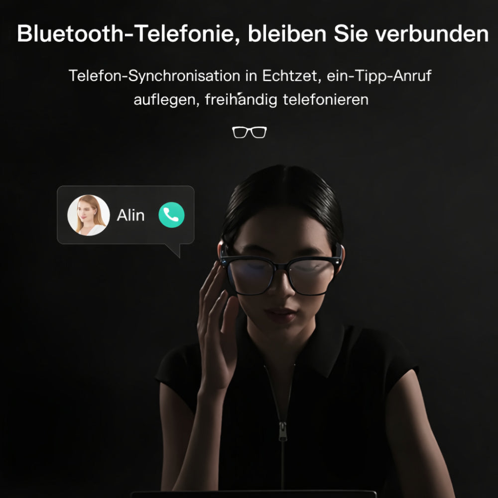 Lunettes intelligentes caméra vidéo audio enregistrement