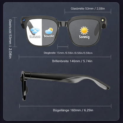 Lunettes intelligentes caméra vidéo audio enregistrement