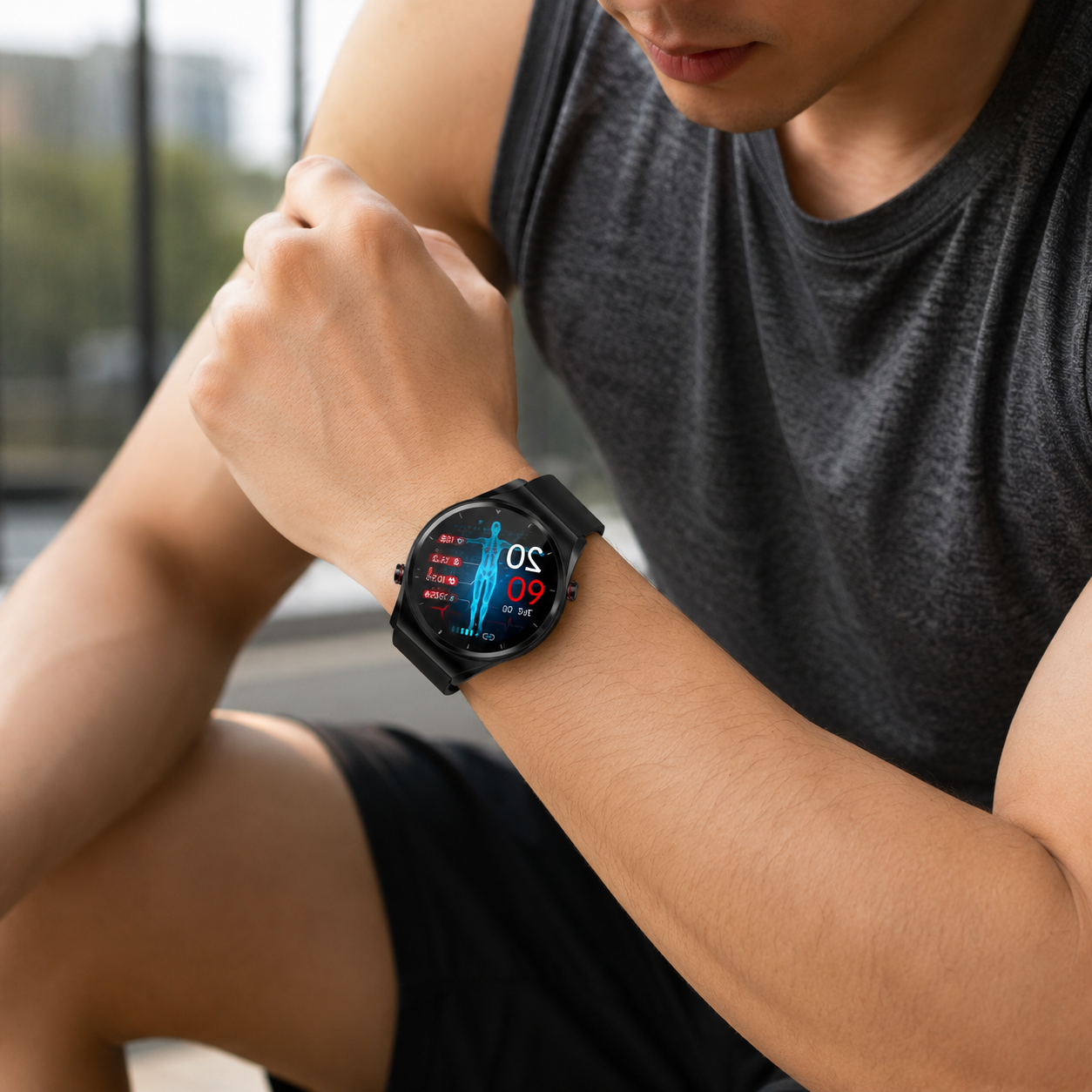 Smartwatch fitness watch heart rate activity tracker sports watch
