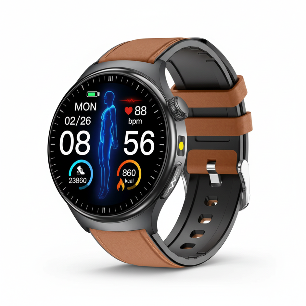 Smartwatch con monitor de ECG, presión arterial y oxígeno