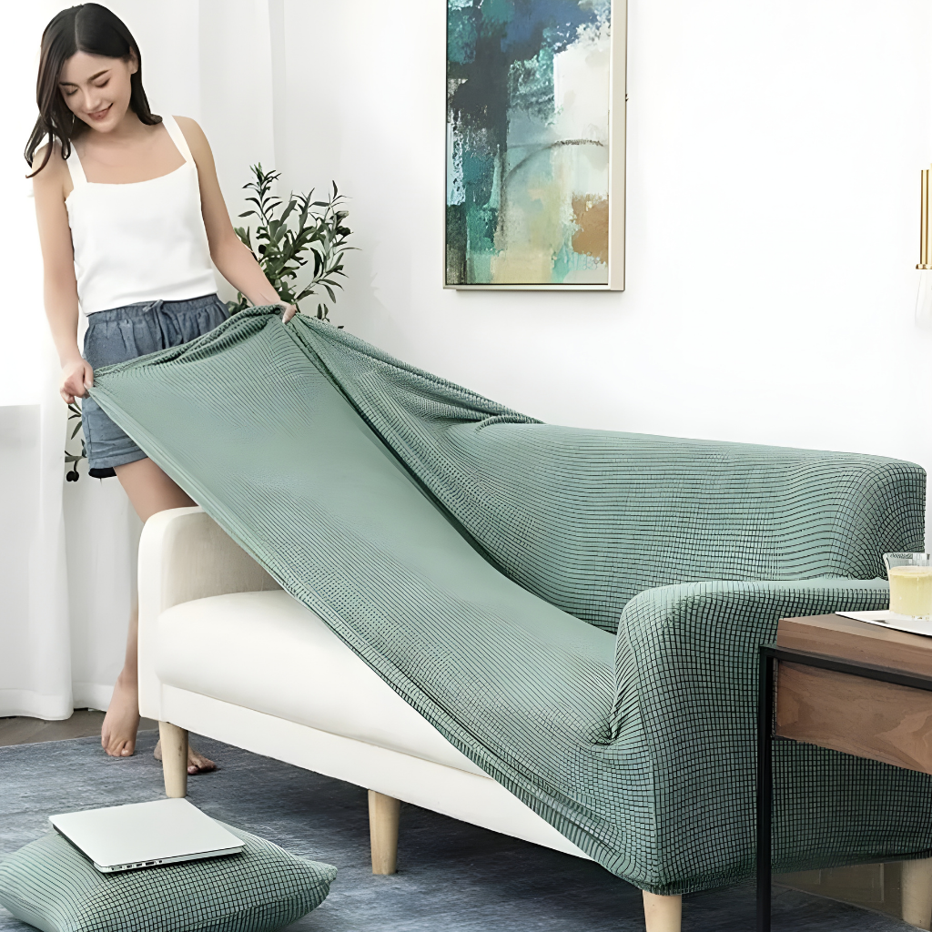 Sofabezug Stretch Jacquard Schutzbezug Wasserabweisend