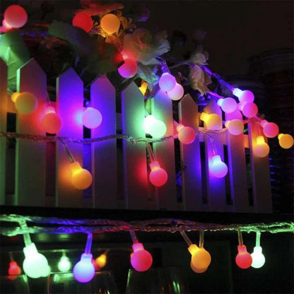 Guirlande solaire LED pour jardin, extérieure, résistante aux intempéries