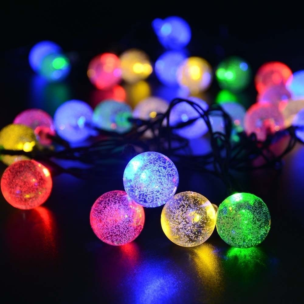 Solar LED Garden String Lights Outdoor Weatherproof