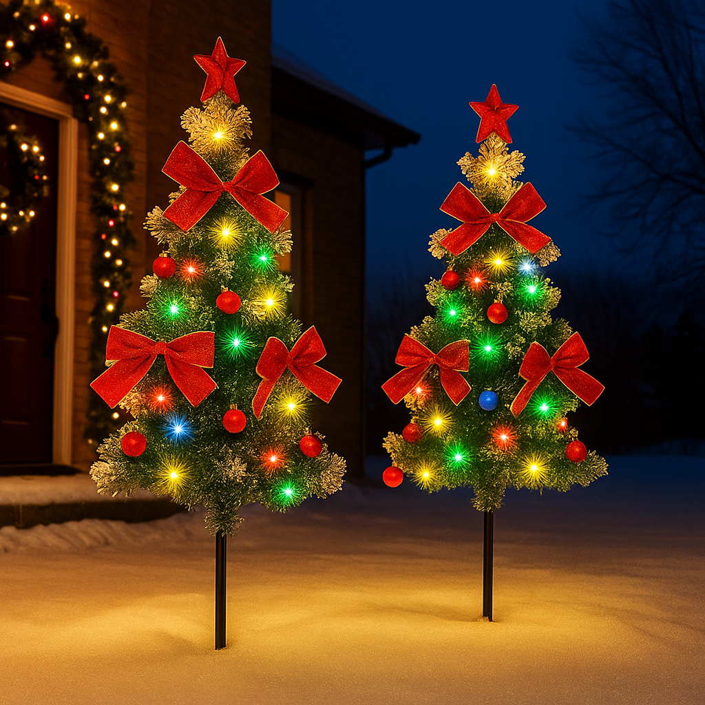 Solar Weihnachtsbaum Außenbeleuchtung LED Garten Dekoration