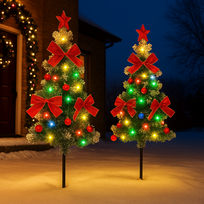 Solar Weihnachtsbaum Außenbeleuchtung LED Garten Dekoration