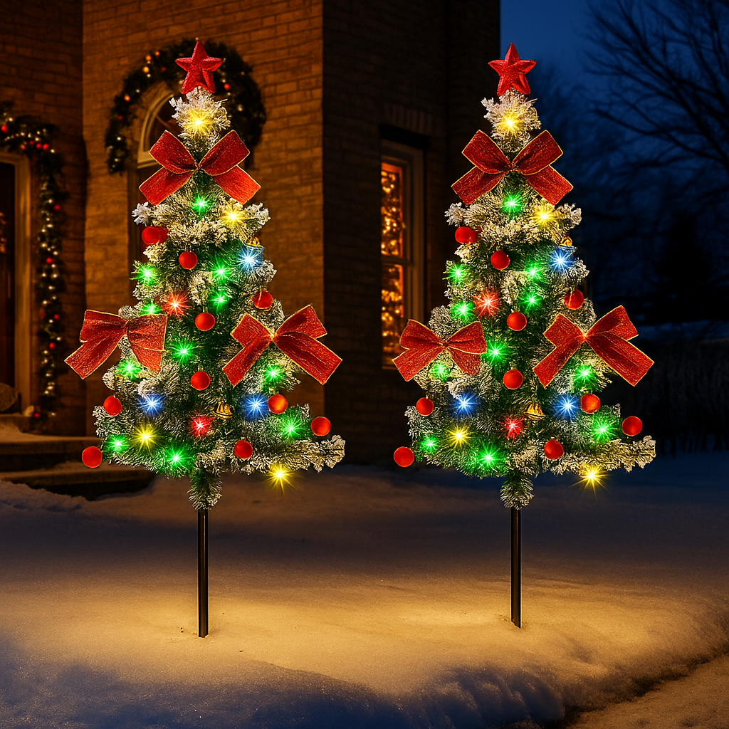 Solar Weihnachtsbaum Außenbeleuchtung LED Garten Dekoration