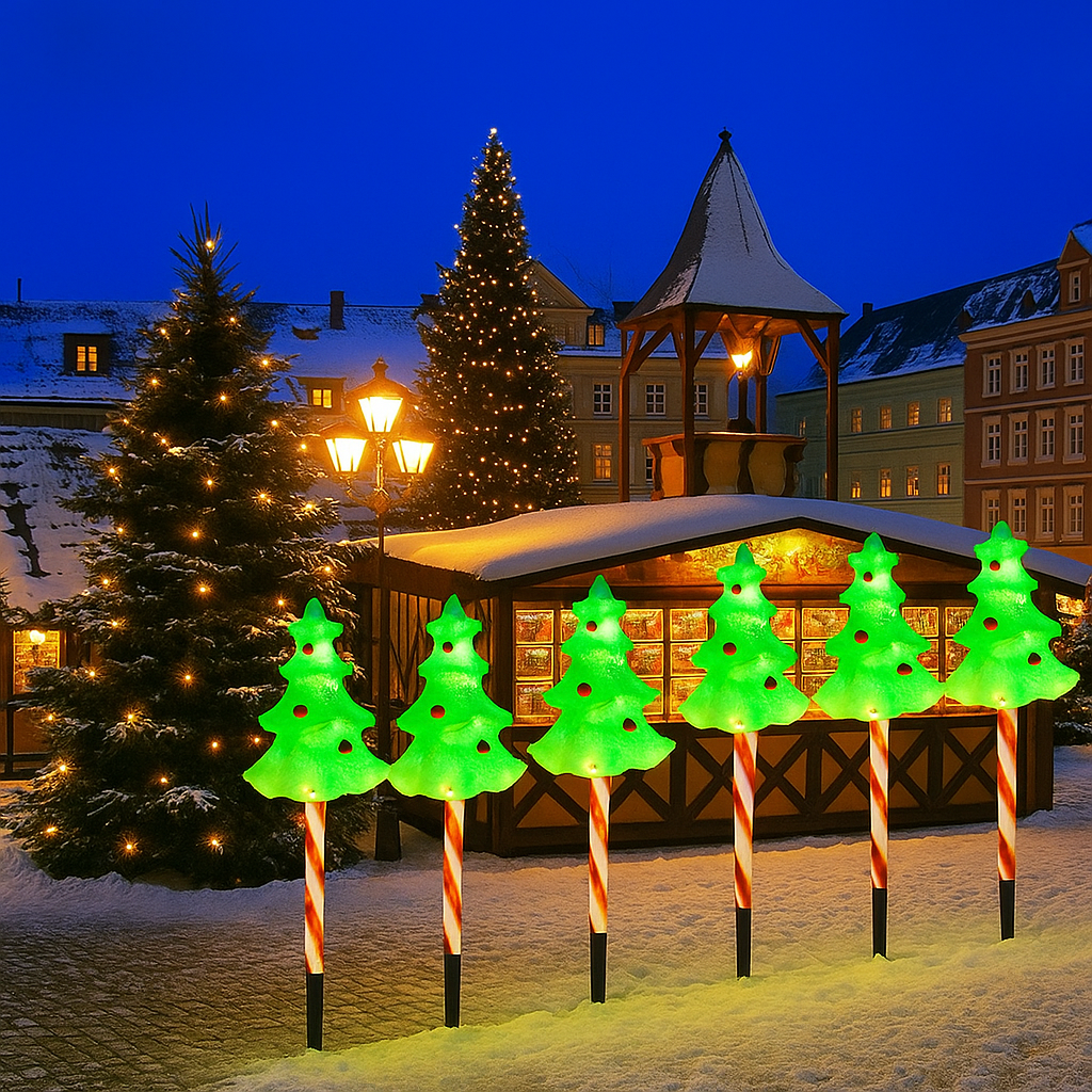 Solar Weihnachtsbeleuchtung Außen LED Licht Deko Gartenfigur