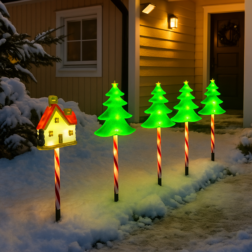Solar Weihnachtsbeleuchtung Außen LED Licht Deko Gartenfigur