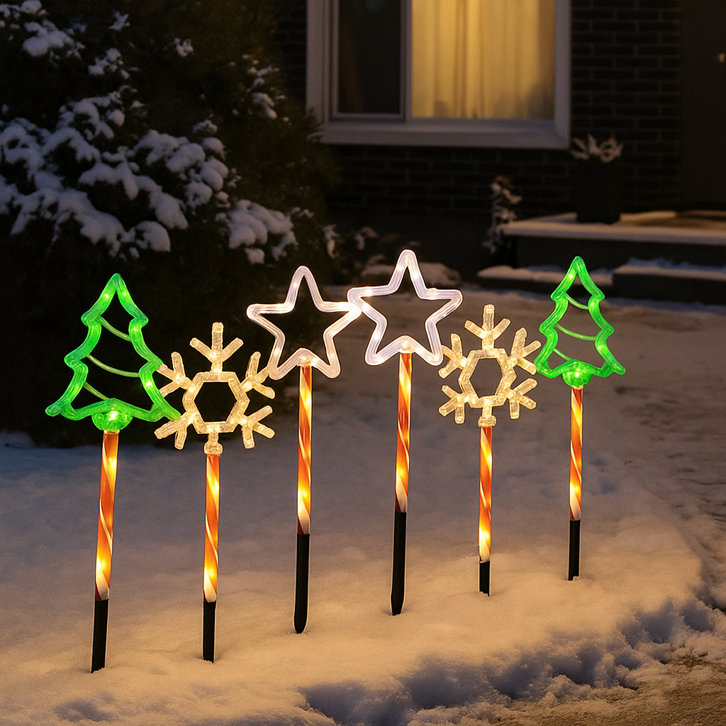 Solar Weihnachtsbeleuchtung Außen LED Licht Deko Gartenfigur