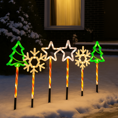 Solar Weihnachtsbeleuchtung Außen LED Licht Deko Gartenfigur