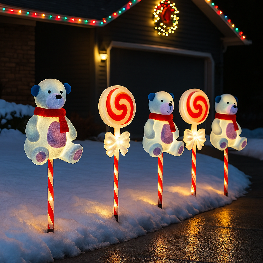 Solar Weihnachtsbeleuchtung Außen LED Licht Deko Gartenfigur