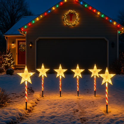 Solar Weihnachtsbeleuchtung Außen LED Licht Deko Gartenfigur