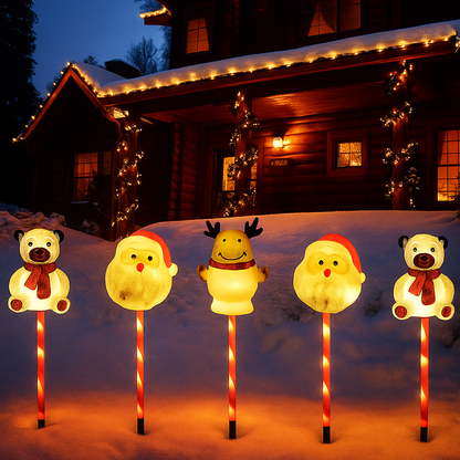 Solar Weihnachtsbeleuchtung Außen LED Licht Deko Gartenfigur