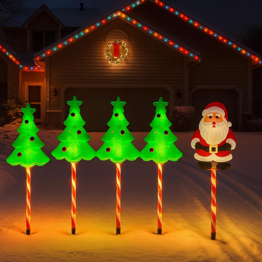 Solar Weihnachtsbeleuchtung Außen LED Licht Deko Gartenfigur