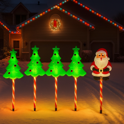 Solar Weihnachtsbeleuchtung Außen LED Licht Deko Gartenfigur