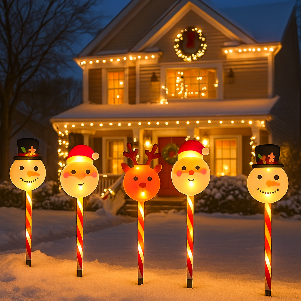 Solar Weihnachtsbeleuchtung Außen LED Licht Deko Gartenfigur