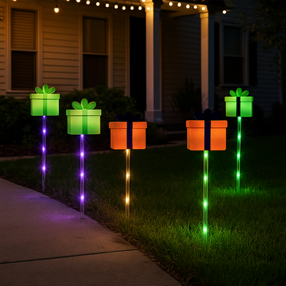 Solar Weihnachtsbeleuchtung Außen LED Licht Deko Gartenfigur