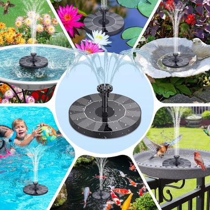 Fontaine solaire fontaine de jardin pompe à eau flottante pour étang