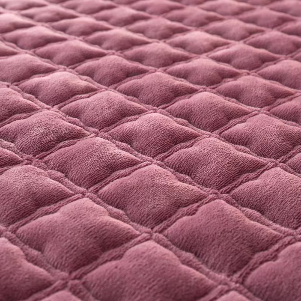 Drap-housse velours housse de matelas antidérapante douce confort de sommeil