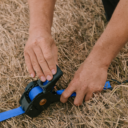 Straps Heavy Duty Automatic Ratchet Tie Down Set