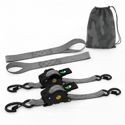 Straps Heavy Duty Automatic Ratchet Tie Down Set