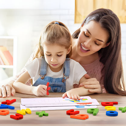 Lernspielzeug Holzbuchstaben Pädagogisches Spielset