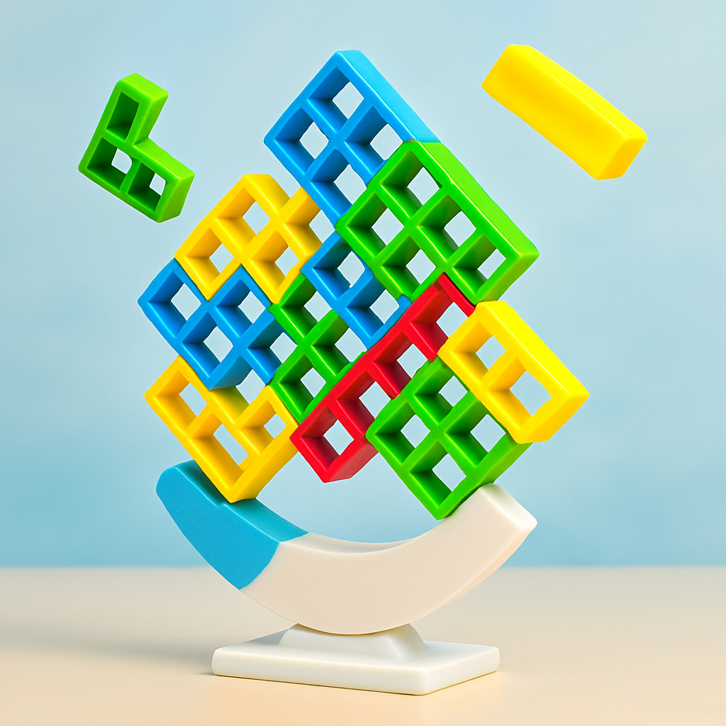 Toy Building Blocks Balance Tower Game