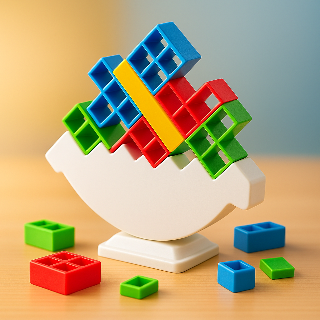 Toy Building Blocks Balance Tower Game