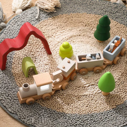 Spielzeug Eisenbahn Lernspielzeug Kinder Zug Steckspiel