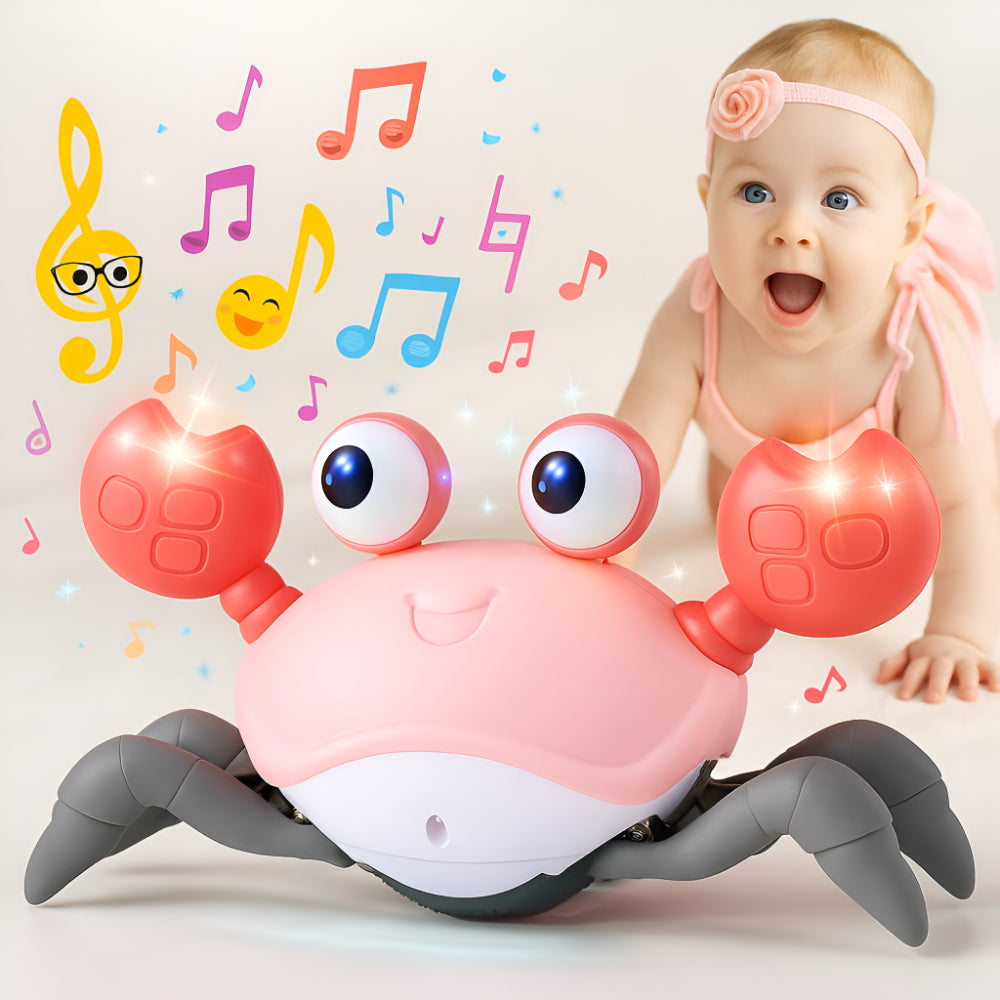 Toy Crab with Music and Movement Interactive Crawling Toy