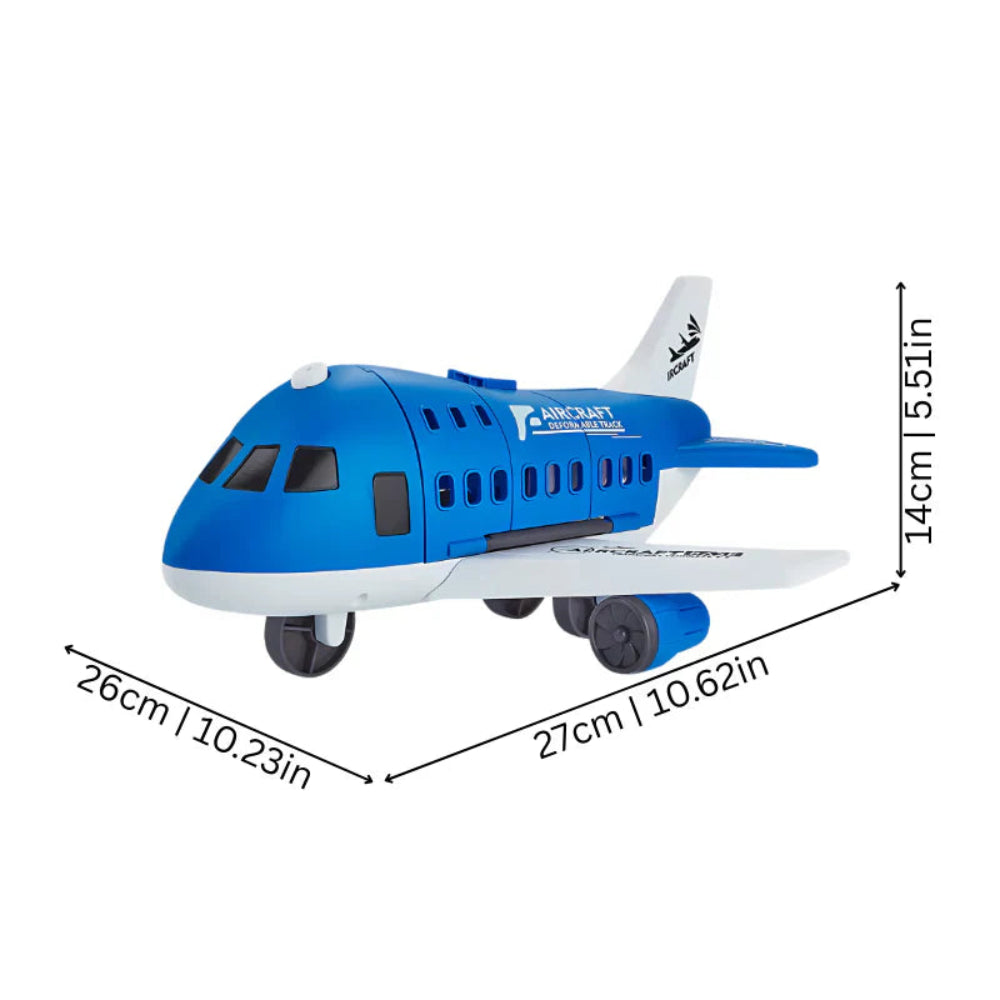 Toy Airplane Vehicle Playset Transport Role Play Kids