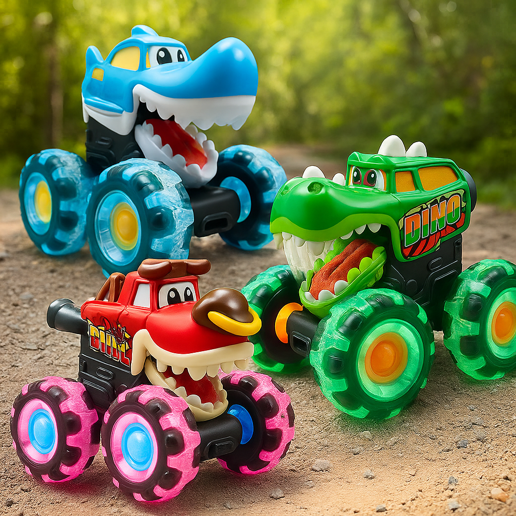 Spielzeug Monstertruck Set Kinder Licht Sound Fahrzeuge