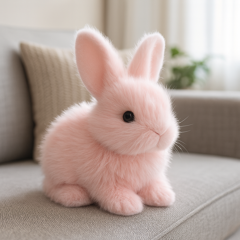 Spielzeug Plüsch Kaninchen Realistisch Bewegliches Haustier