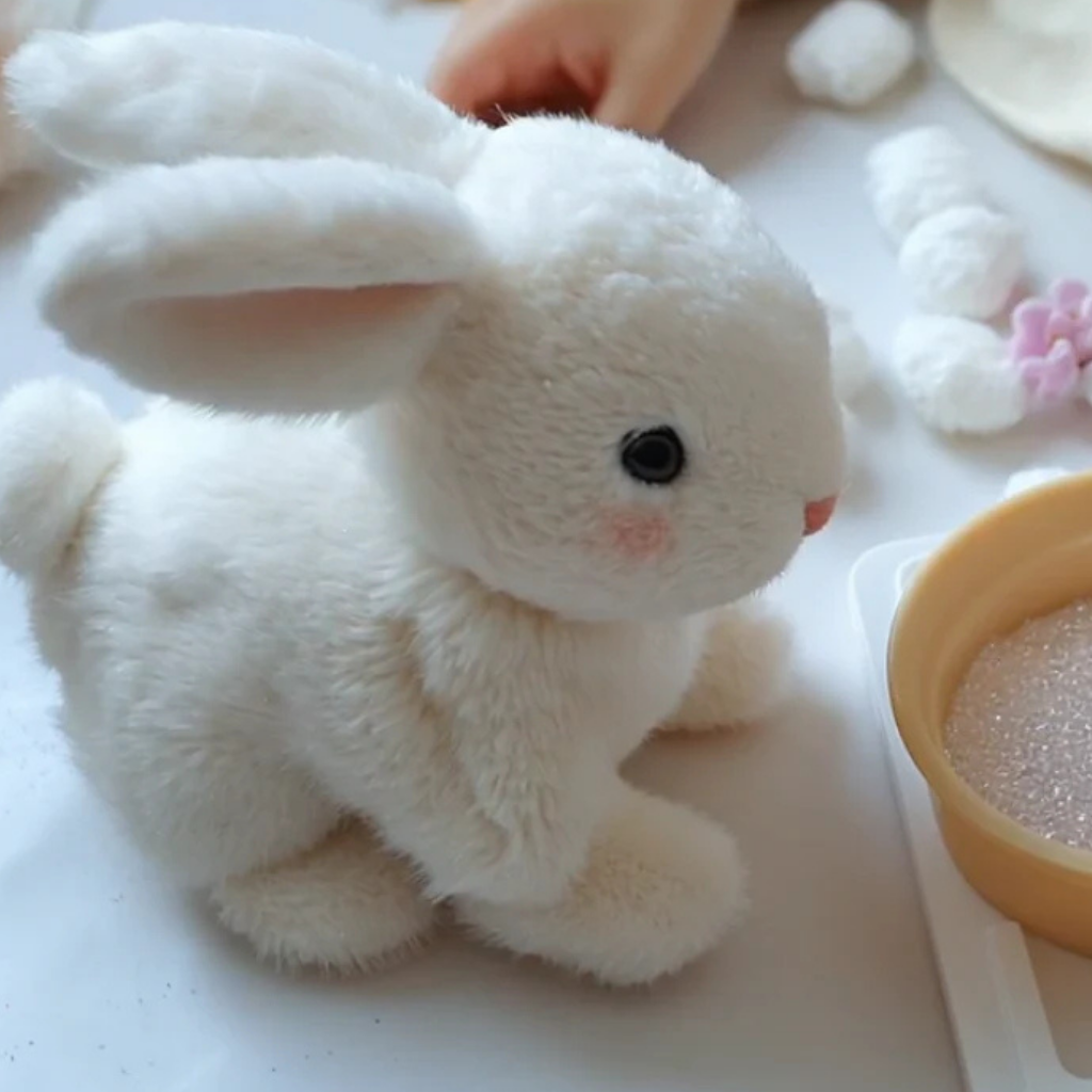Spielzeug Plüsch Kaninchen Realistisch Bewegliches Haustier