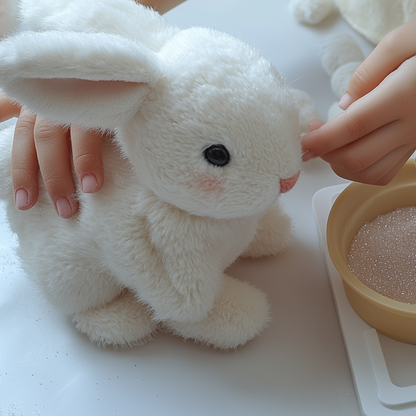 Spielzeug Plüsch Kaninchen Realistisch Bewegliches Haustier